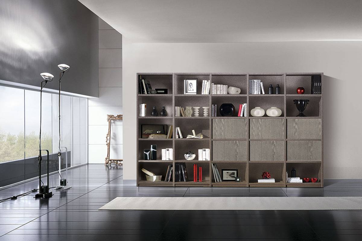 PACINI&CAPPELINI进口客厅现代极简轻奢书柜 艺术与功能的完美融合